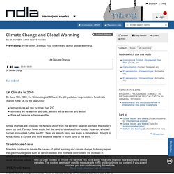 Climate Change and Global Warming - Internasjonal engelsk