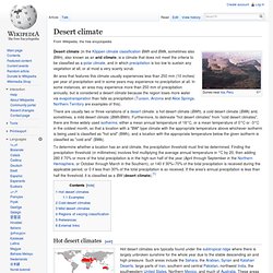 Desert climate
