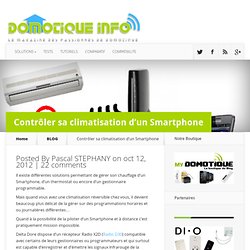 Contrôler sa climatisation d'un Smartphone