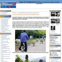 "Clinamen" : « Des pratiques paysannes en bas de chez vous ! » - le blog fol93