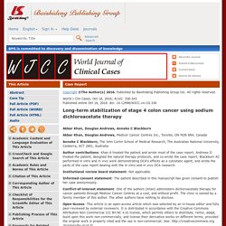 World Journal of Clinical Cases - Baishideng Publishing