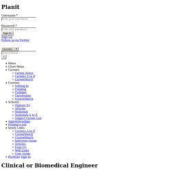 Clinical or Biomedical Engineer Medical Technology
