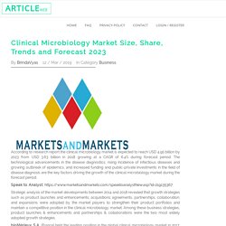 Clinical Microbiology Market Size, Share, Trends and Forecast 2023