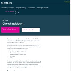 Clinical radiologist job profile