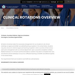 All Saints University - CLINICAL ROTATIONS