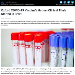 Human Clinical Trials for Oxford COVID-19 Vaccine Started in Brazil