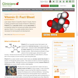 Vitamin C: Fact Sheet