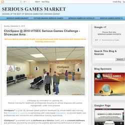 CliniSpace @ 2010 I/ITSEC Serious Games Challenge - Showcase Area