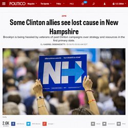Some Clinton allies see lost cause in New Hampshire