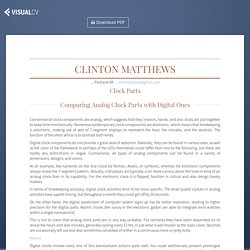 Clinton Matthews - Clock Parts