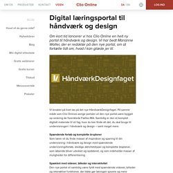 Clioonline.dk: Ny portal til håndværk og design