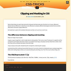 Clipping and Masking in CSS