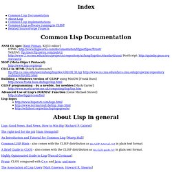 CLISP Common Lisp Resources