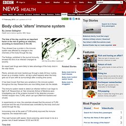 Body clock 'alters' immune system