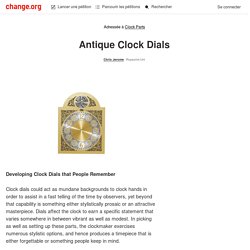 Clock Parts: Antique Clock Dials