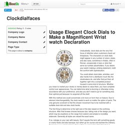 Clockdialfaces