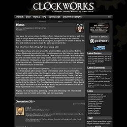 Clockworks » Archive » Hiatus