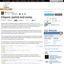 Clojure: partial and comp