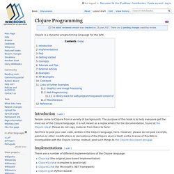 Clojure Programming