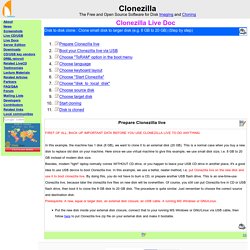 Clonezilla Live Doc