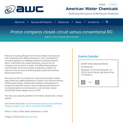 Closed-Circuit Versus Conventional RO