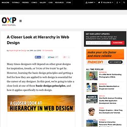 A Closer Look at Hierarchy in Web Design