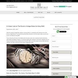 A Closer Look at The Purist’s Vintage Rolex Air-King 5500 - Sell Rolex