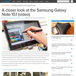 A closer look at the Samsung Galaxy Note 10.1 (video)