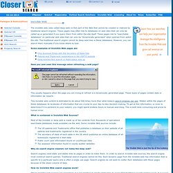 CloserLook Search: Invisible Web (deep web) Search Engine