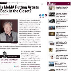 MoMA closets Jasper Johns and Robert Rauschenberg. Why?