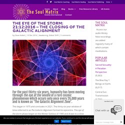 The Eye of the Storm: 21:12:2016 - The Closing of the Galactic Alignment - The Soul Matrix