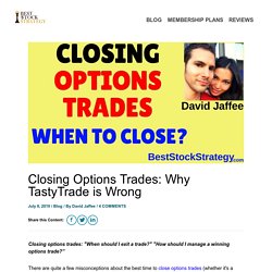 Closing Options Trade: How To Exit An Option Trade
