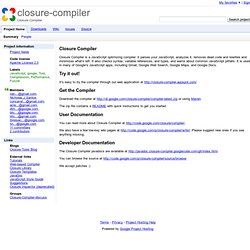 closure-compiler - Closure Compiler