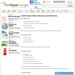 cloth diaper wipes solution.