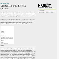 Clothes Make the Lesbian