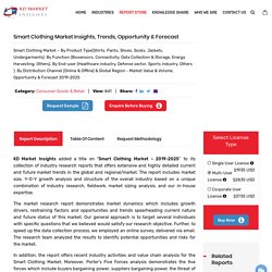 Smart Clothing Market Size & Forecast - KD Market Insights