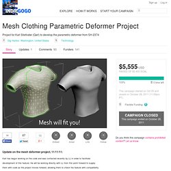 Mesh Clothing Parametric Deformer Project