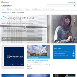 Cloud Computing: Microsoft's Viewpoint