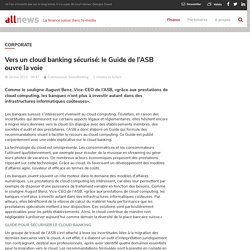 Vers un cloud banking sécurisé: le Guide de l’ASB ouvre la voie