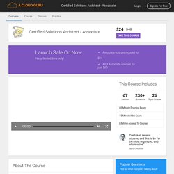 A Cloud Guru - AWS Certification Courses