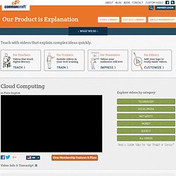 Cloud Computing in Plain English - Common Craft - Our Product is Explanation