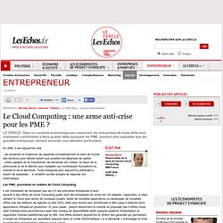 Le Cloud Computing : une arme anti-crise pour les PME