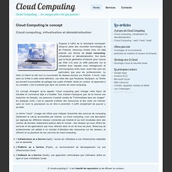 Cloud Computing explications