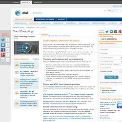 AT&T Cloud Computing Solutions