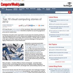 Top 10 cloud computing stories of 2012