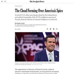 The Cloud Forming Over America’s Spies