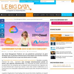 Cloud Management Platform : qu'est-ce que c'est et à quoi ça sert ?