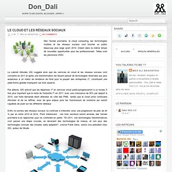 Le Cloud et les réseaux sociaux ~ <center>Don_Dali</center>