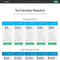 Cloud Server Plans and Pricing - Linode