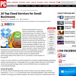 20 Top Cloud Services for Small Businesses